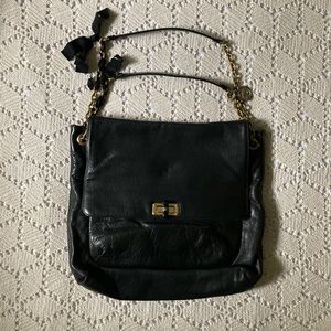 Lanvin Happy Leather Handbag - Black